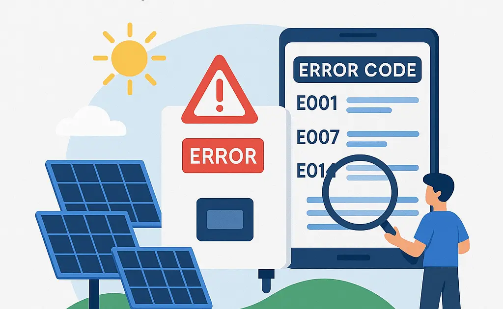 Công cụ tra lỗi biến tần điện mặt trời