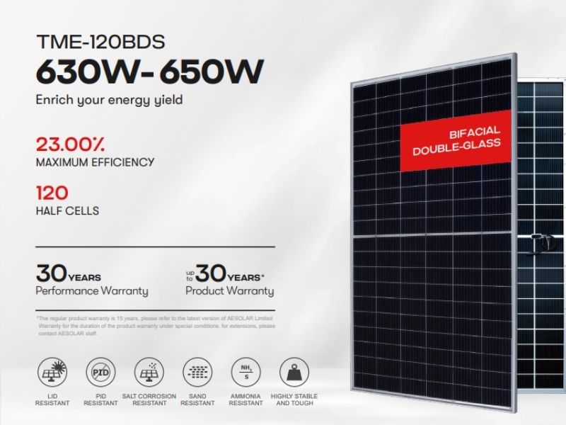Tấm pin AE Solar 650W
