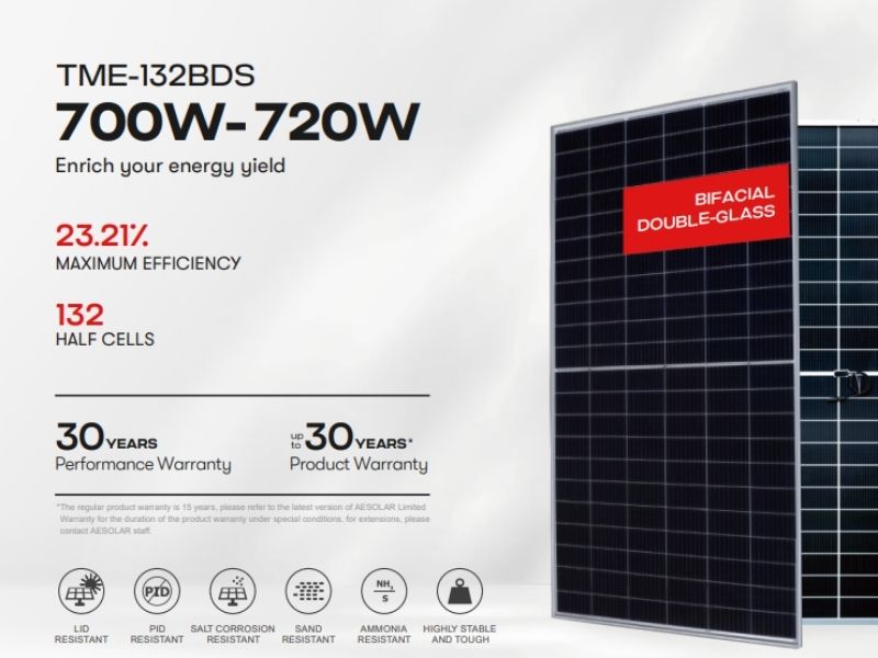 Tấm pin AE Solar 700W