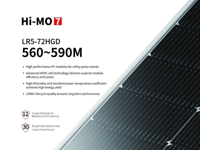 Tấm pin Longi 570W