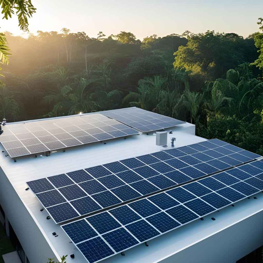 Hệ thống điện mặt trời 12kWp với pin lithium tại Cần Giuộc